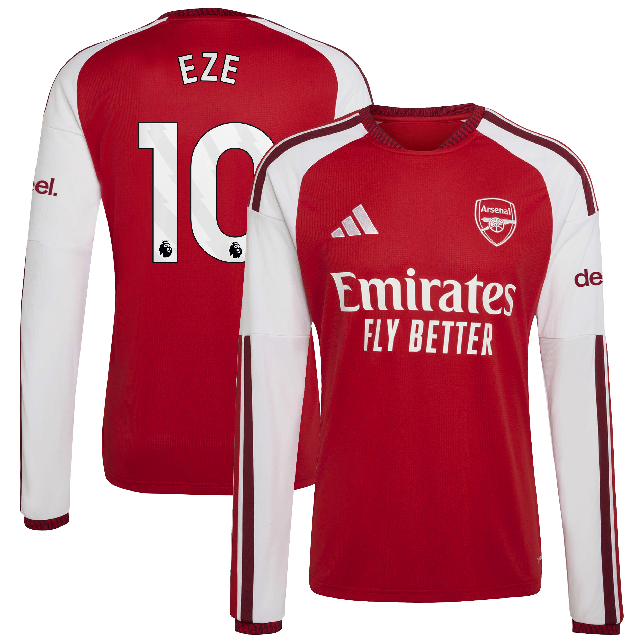 [LK] Women's Eberechi Eze Arsenal 2026/27 Home Replica Long Sleeve Jersey - Red