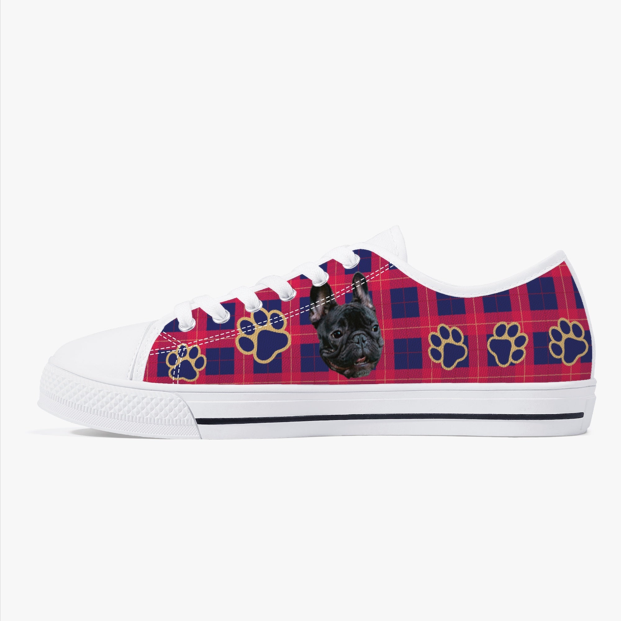 High-Quality Harper - Personalized Classic Low-top Canvas Shoes for Pet