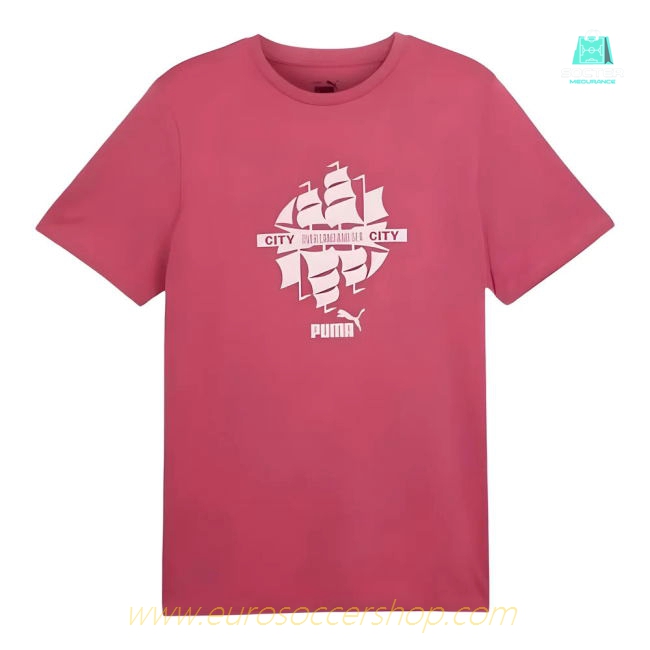 2024-2025 Man City ftblCulture Tee (Dusty Orchid) (De Bruyne 17)