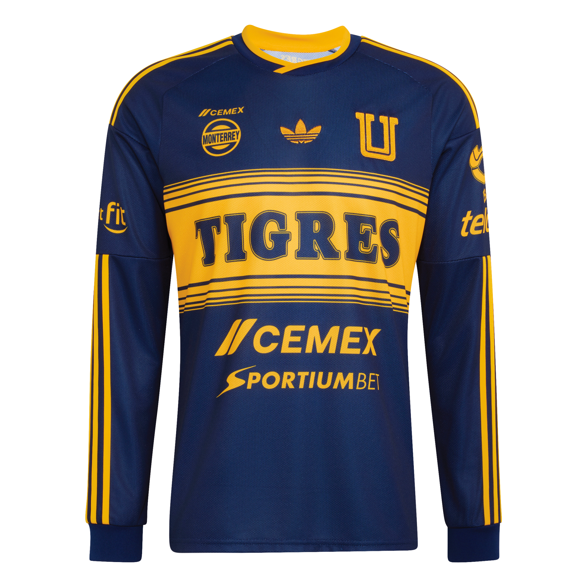 [SJH] Tigres UANL 2026/27 Away Replica Long Sleeve Jersey - Navy