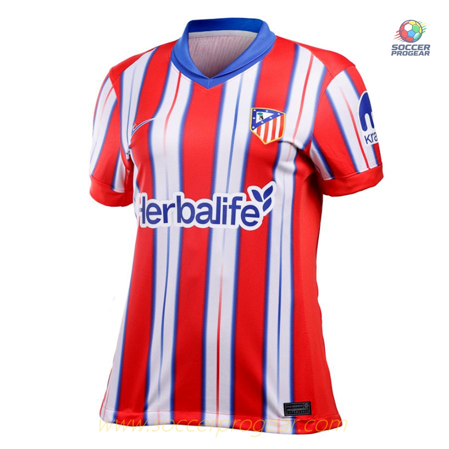 Atletico Madrid Home Team Jersey 2024/25 Collection Women's