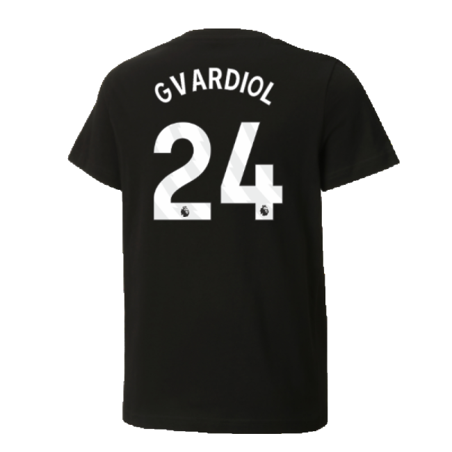 Premium 2024-2025 Man City Ftblculture Tee (black) (gvardiol 24)
