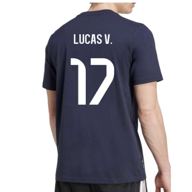High-quality 2025-2026 Real Madrid Seasonal Graphic Tee (legend Ink
