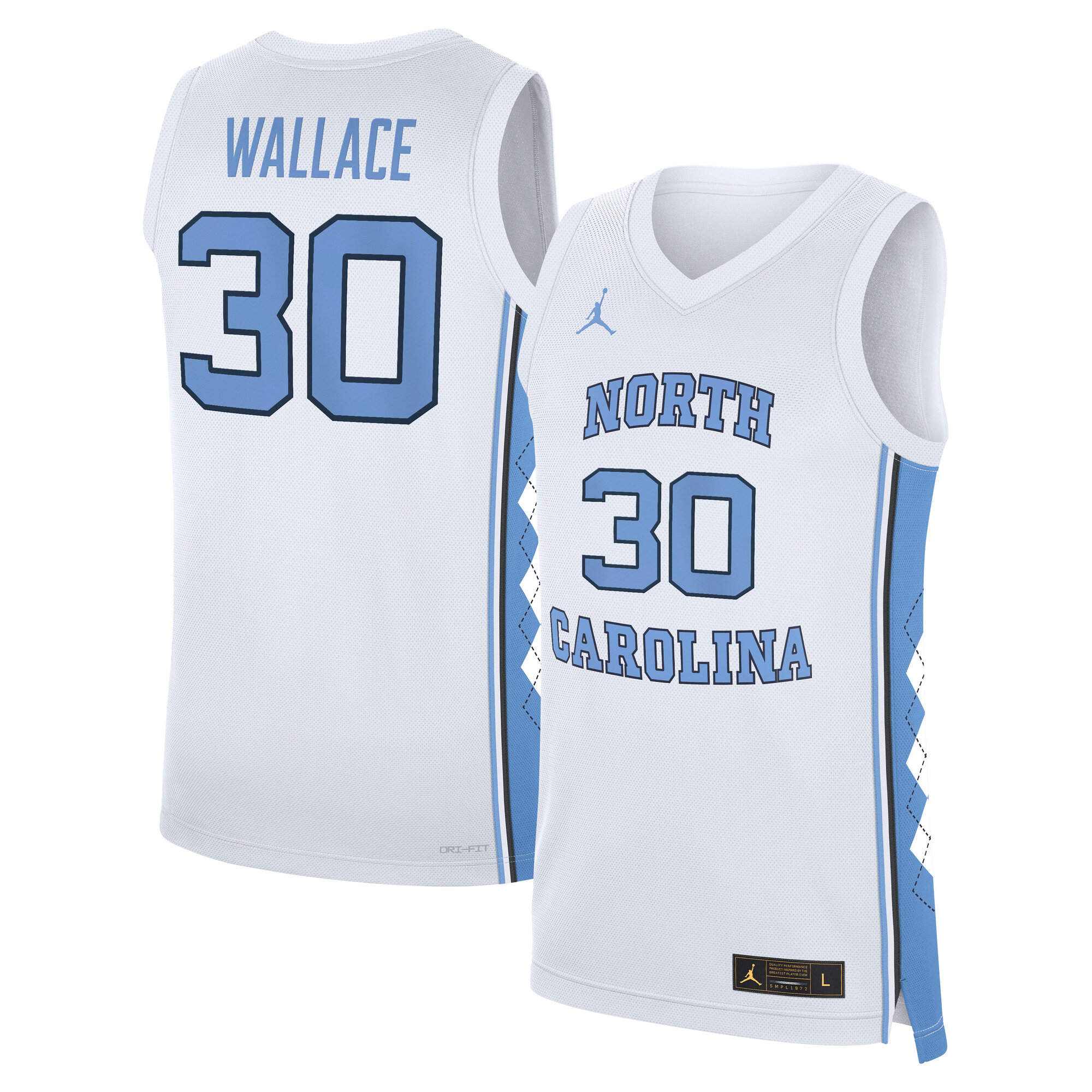 [NJP] Rasheed Wallace North Carolina Tar Heels Replica Basketball Jersey - White