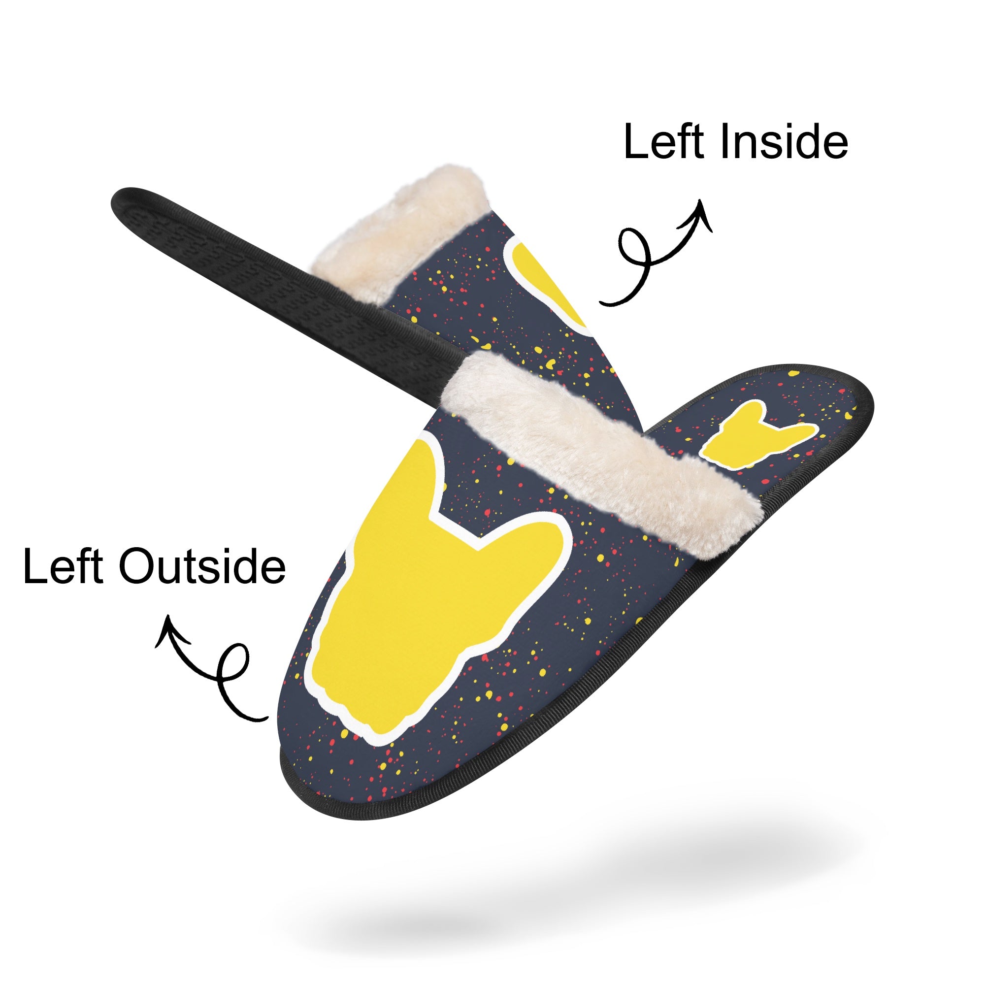 Yvette - French Bulldog Themed Cozy Winter Slippers Casual Wear