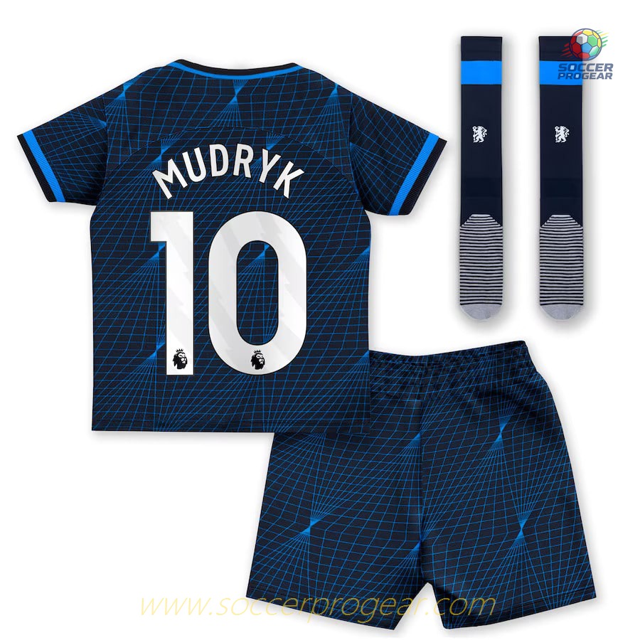 Chelsea Youth Away Team Jersey Team Jersey 2023 2024 Mudryk