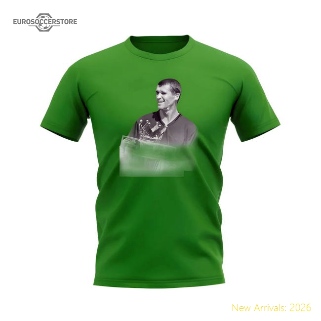 Roy Manchester Keane United Legend T-Shirt (Green) Fan Edition