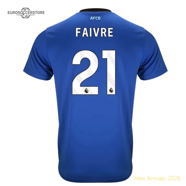 2025-2026 Premier League Bournemouth Away Premium Jersey Faivre