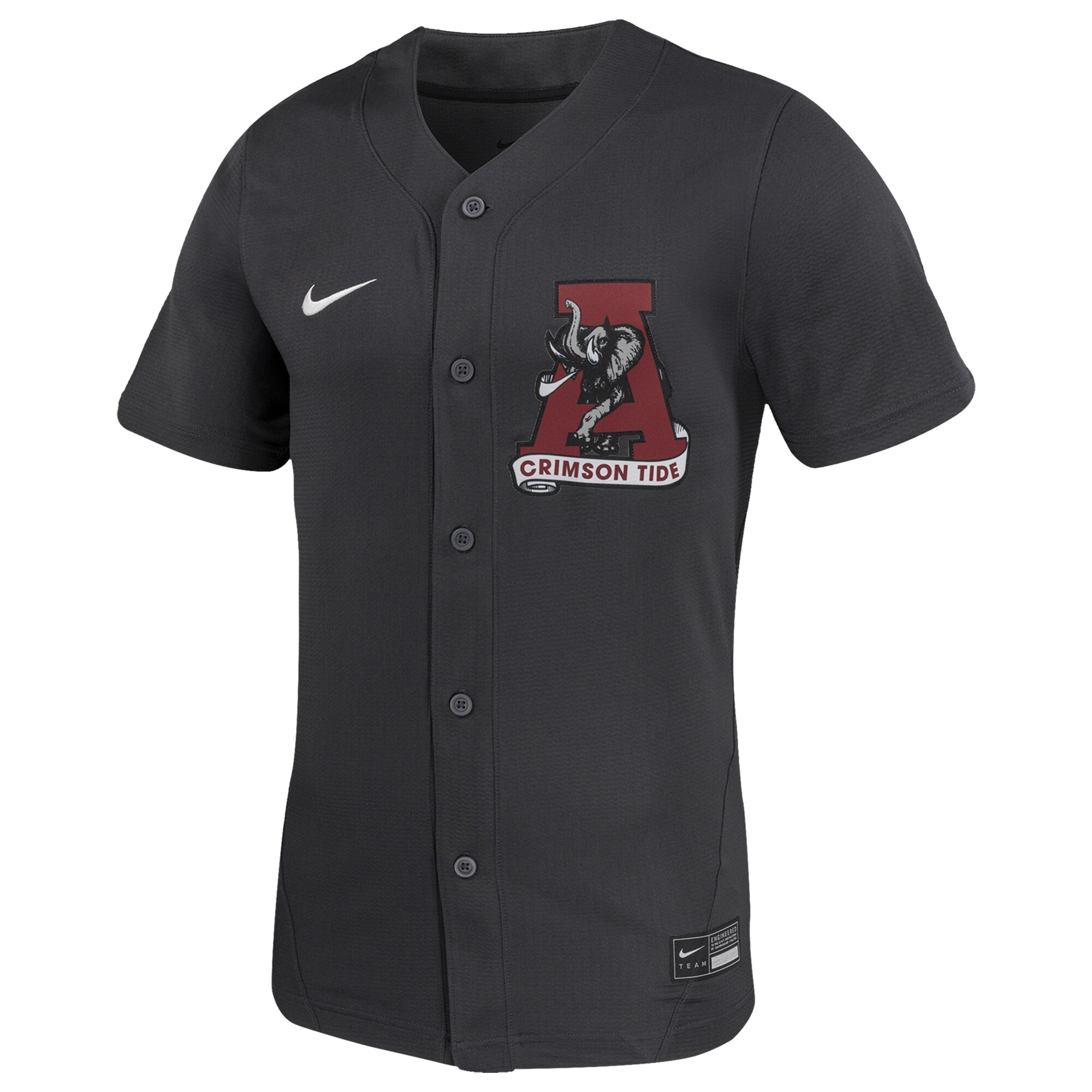 [NJP] Alabama Crimson Tide Unisex Replica Softball Jersey - Anthracite