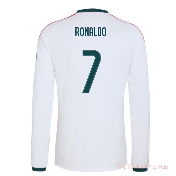 Real Madrid 2026-2027 Long Sleeve Home Shirt (Ronaldo 7)
