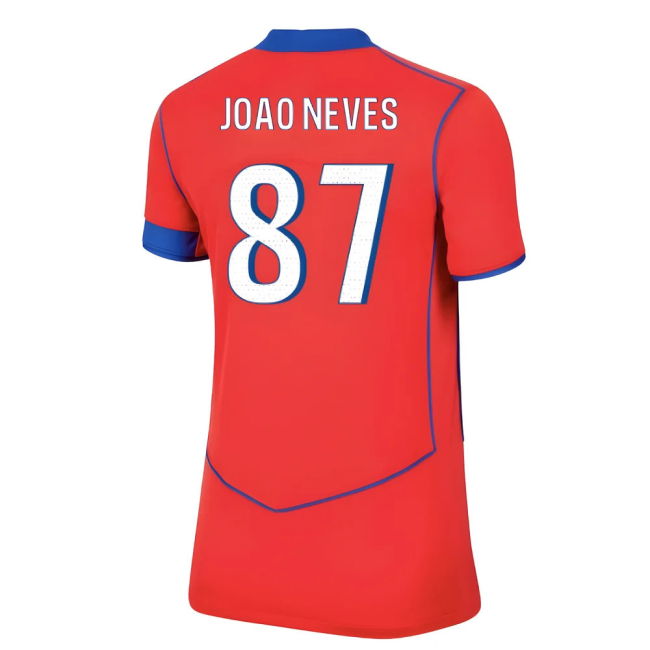 2025-2026 PSG Third Shirt (Womens) (Joao Neves 87)