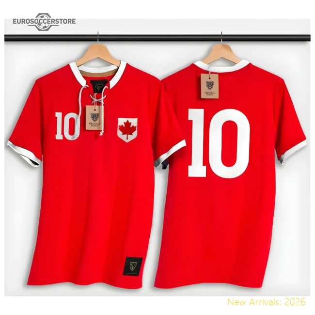 Canada National Team Retro Shirt With Laces The Red Leaf