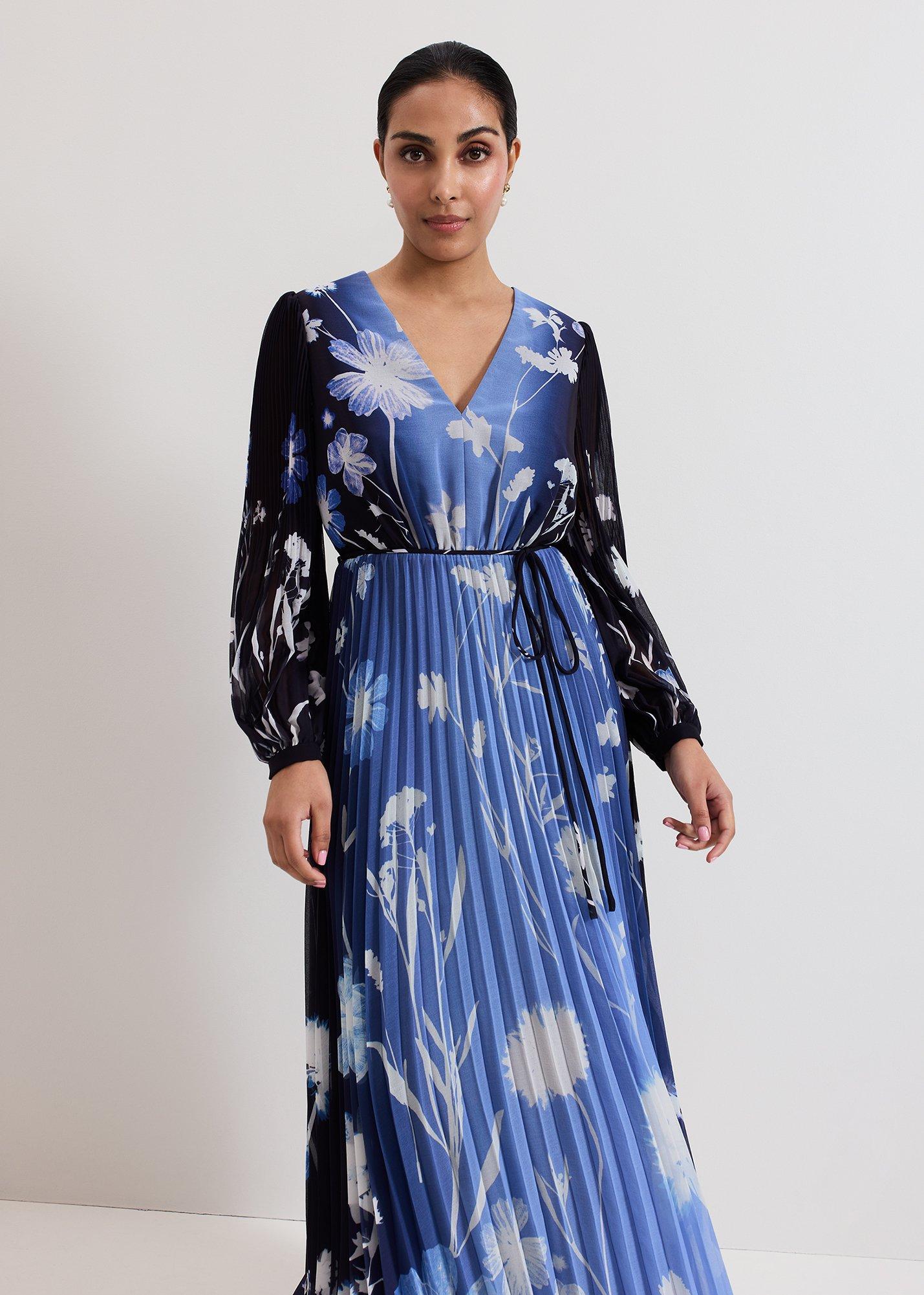 Petite Annie floral Ombre Print Maxi Dress