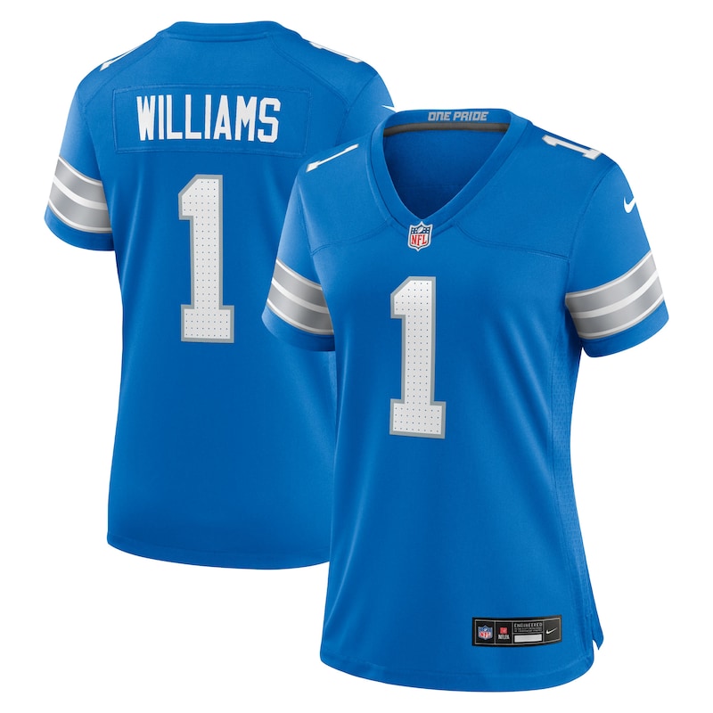 None Jameson Williams DET Lions Dynamic Durable Jersey Game Day Wear