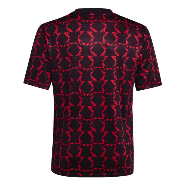 2024-2025 Man Utd Pre-Match Jersey (Black) - Kids (Toone 7)