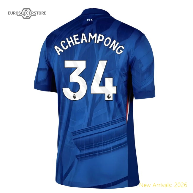 Premium 2025-2026 Chelsea Home Shirt (acheampong 34) - Premium