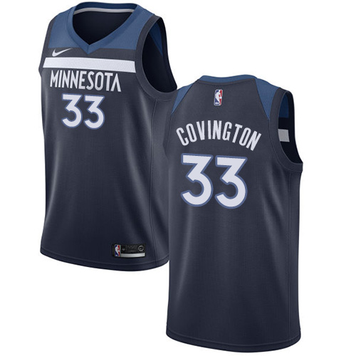 Nike Minnesota Timberwolves #33 Robert Covington Navy Blue NBA Swingman Icon Edition Jersey Mens