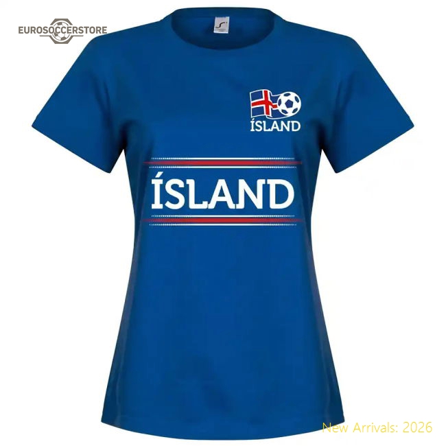 Iceland Team Womens T-Shirt - Royal