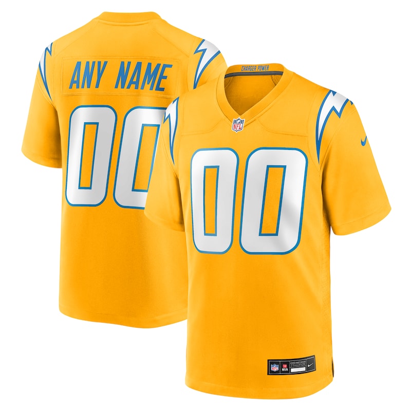 None  Team Captain LA Chargers Pro-Level Jersey Football Apparel