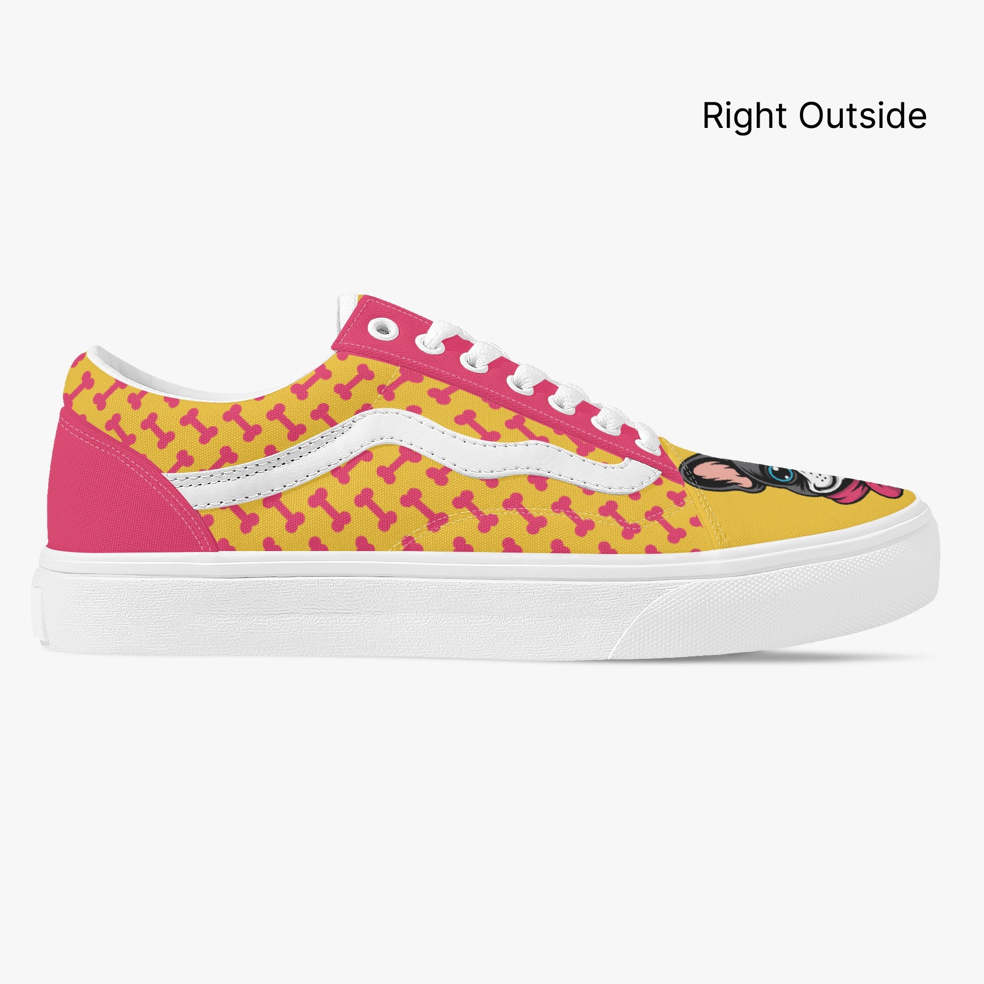 Barkley - Frenchie Lover Trendy Low-top Canvas Sneakers Everyday Use