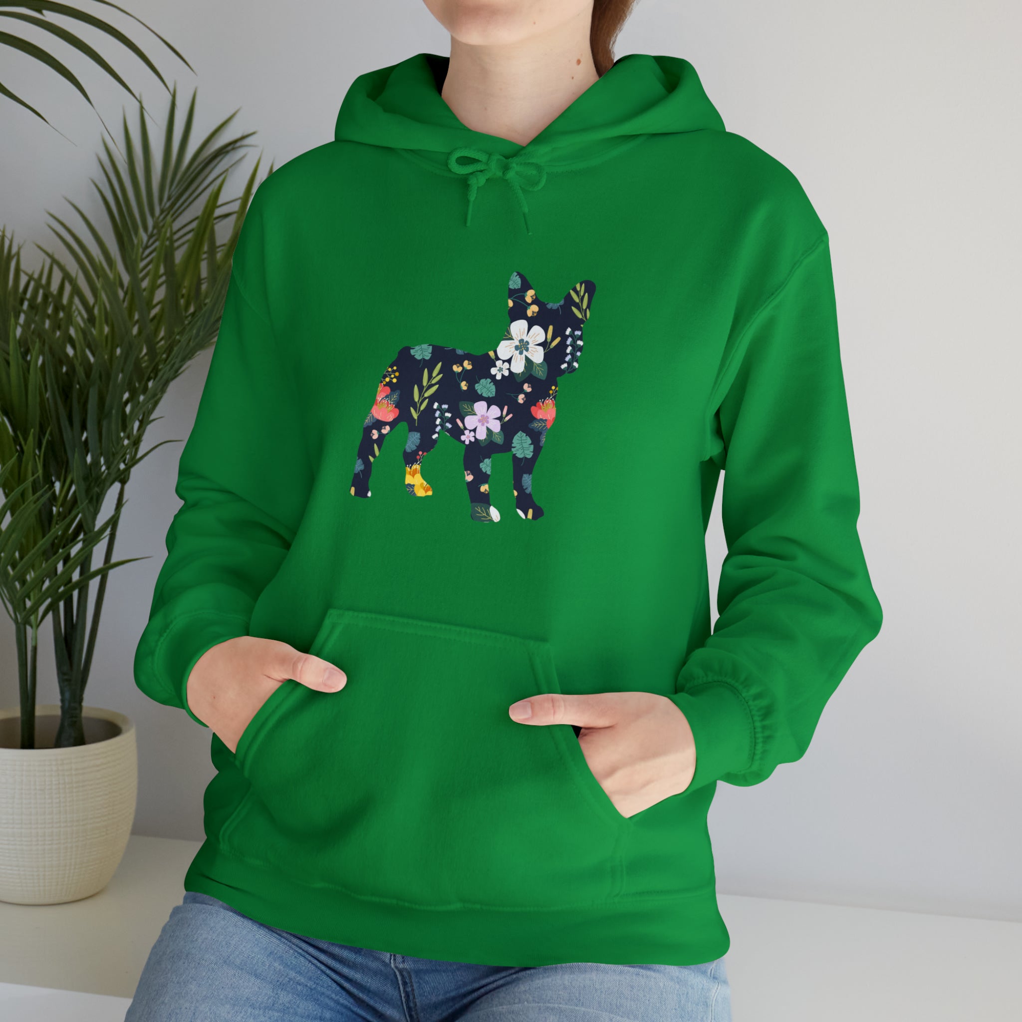 Frenchie Flowers Unisex Hoodie