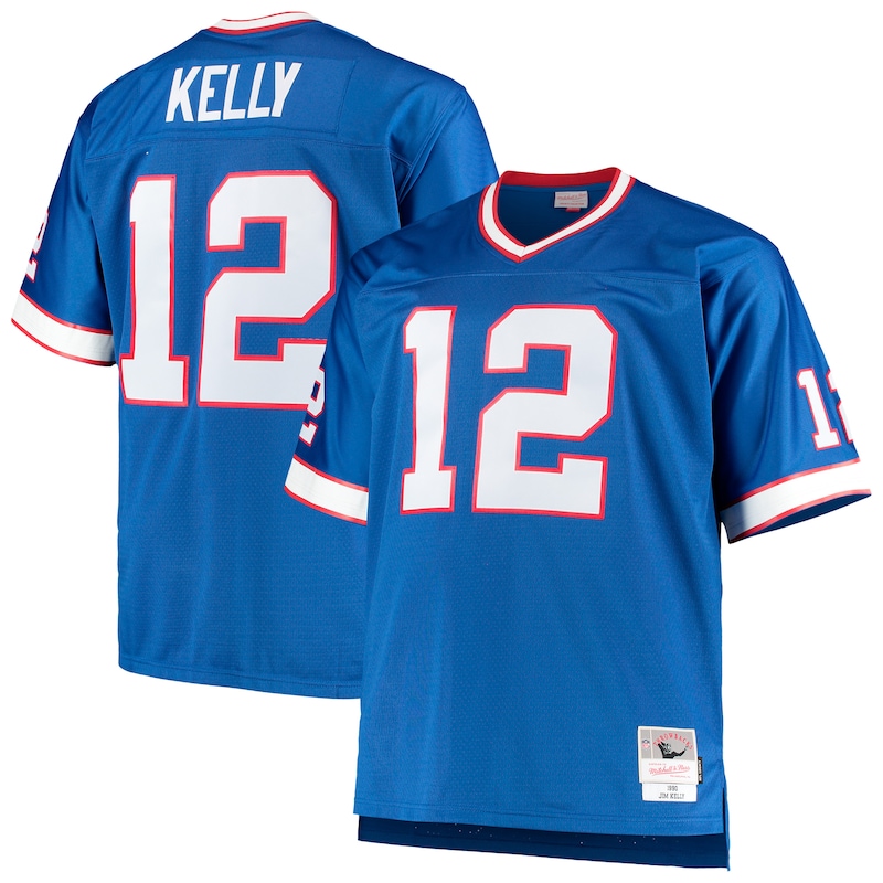 None Jim Kelly BUF Bills Bold Pro-Level Jersey Football Apparel