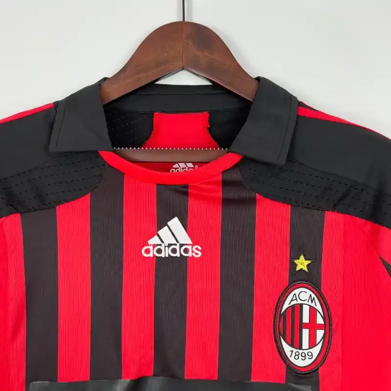 Cheap 2007-2008 Long Sleeve AC Milan Jersey retro kit
