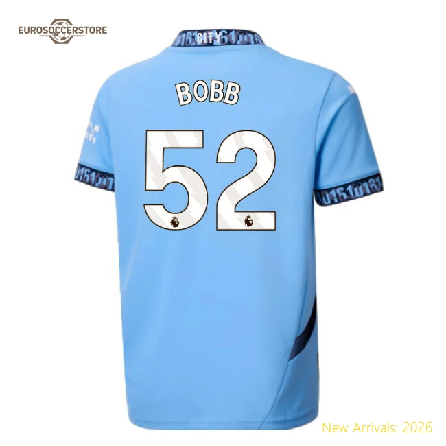 Man City Kids Bobb Gentle Jersey Performance Fabric Soft-touch