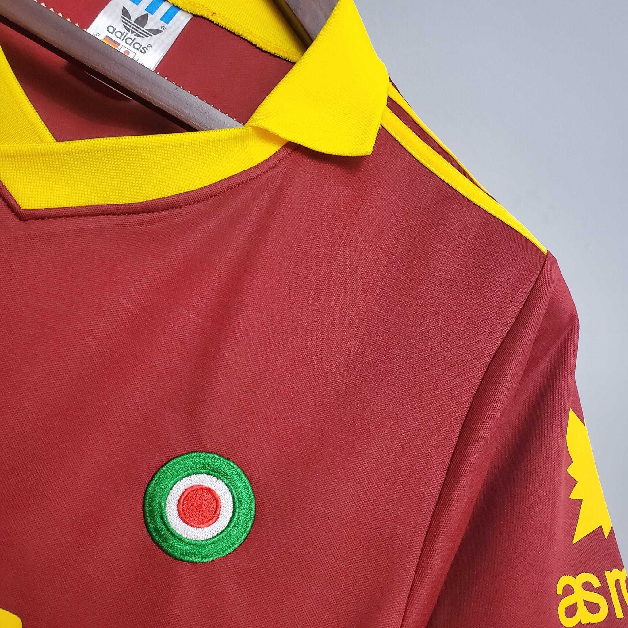 Cheap 1991-1992 AS Roma Home retro kit