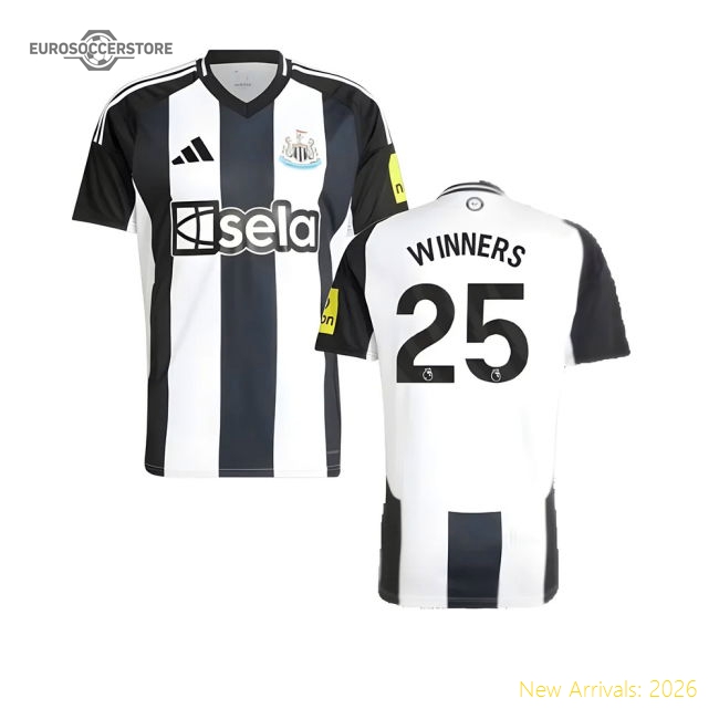 Official 2024-2025 Newcastle Home Shirt (winners 25) - Premium