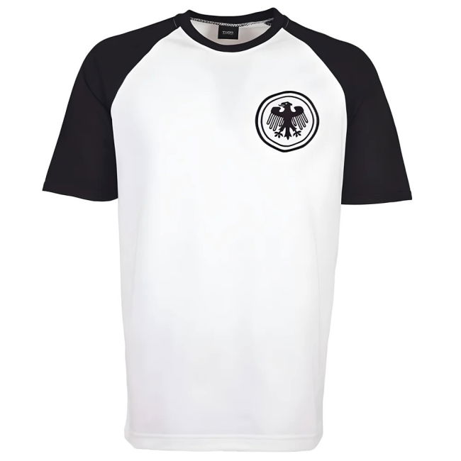 Germany Raglan Sleeve White/Black Retro T-Shirt