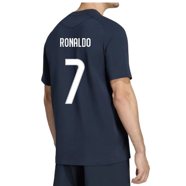 2026-2027 Real Madrid Tiro Travel Tee (Navy) (Ronaldo 7)