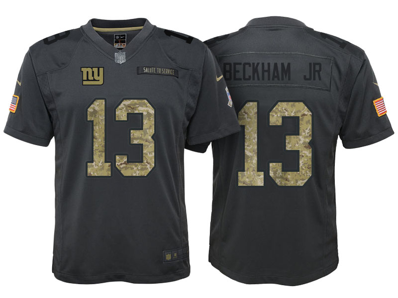 Official NFL Y G Giants #13 Odell Beckham Team Color Limited Jersey