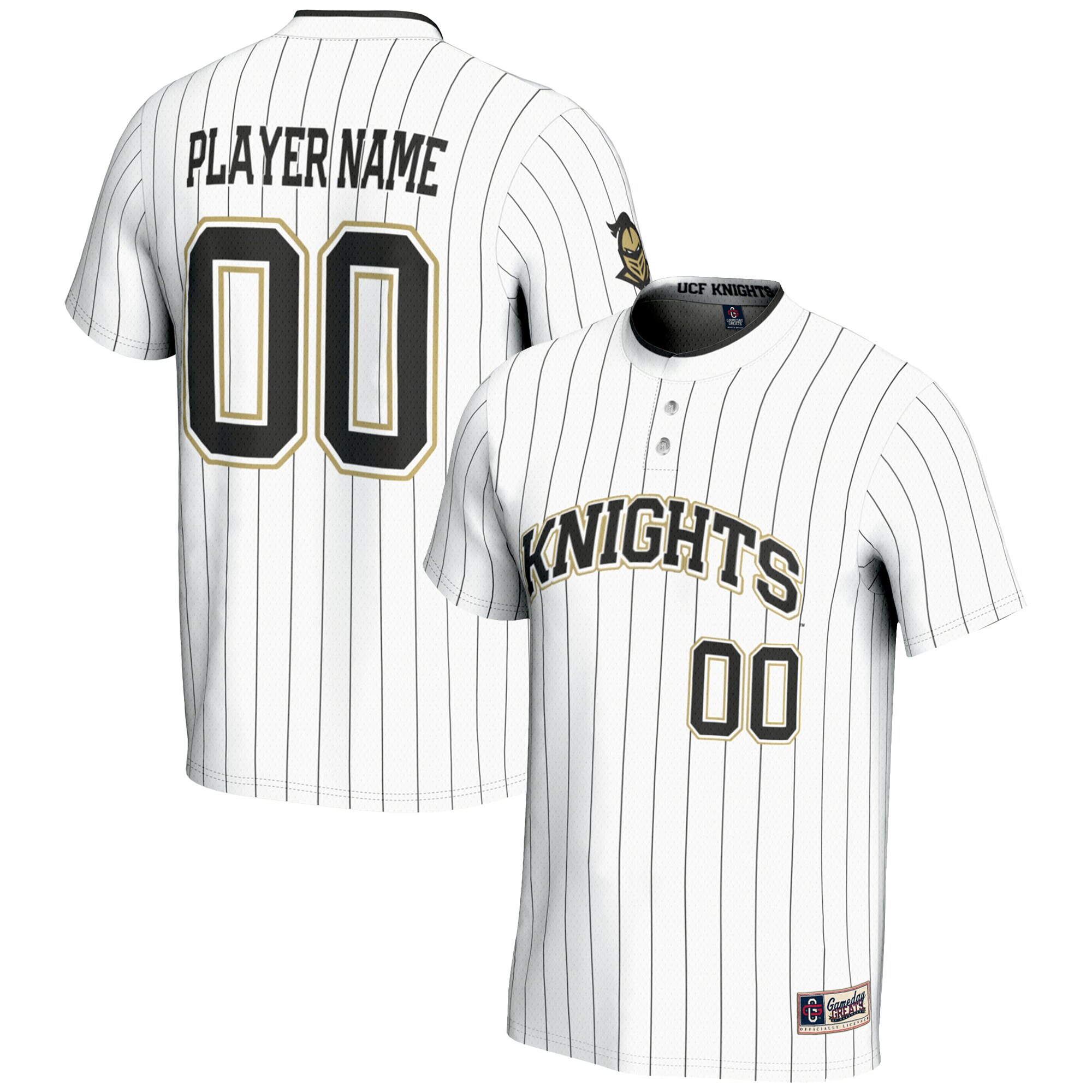 [NJP] UCF Knights GameDay Greats Youth NIL Pick-A-Player Lightweight Softball Jersey - White