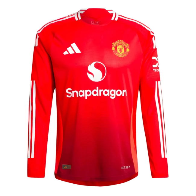 Durable 2024-2025 Man Utd Home With Vintage Design - Golden Boot