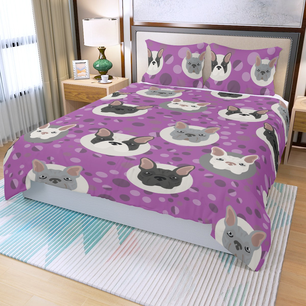 French Bulldog Henri Bedding Set Cute Frenchie Essential