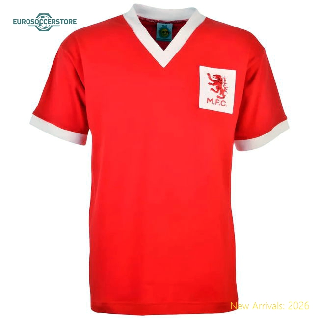 Middlesbrough 1950s Kids Red Retro Football Shirt