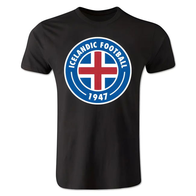 Iceland Core Logo T-Shirt (Black) Worldcup Quality Premium
