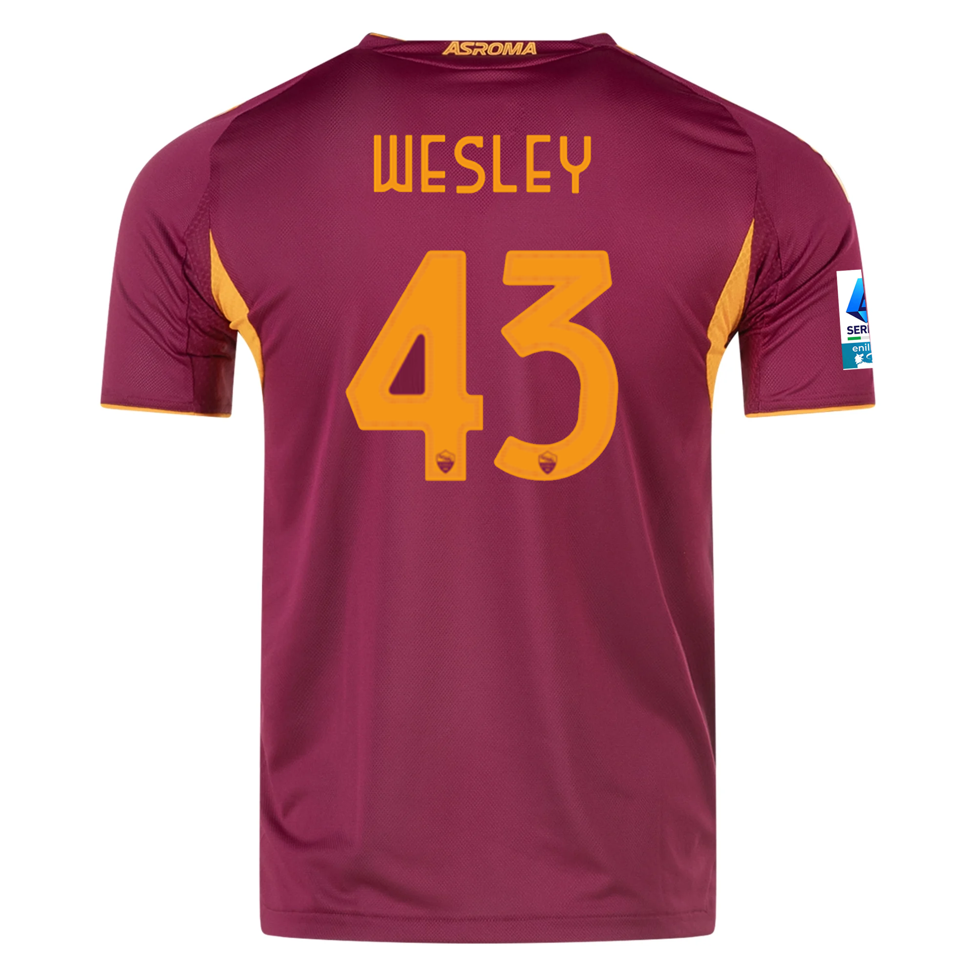 AS Roma Patch 2025-2026 Ser Home Jersey – Authentic Shirt