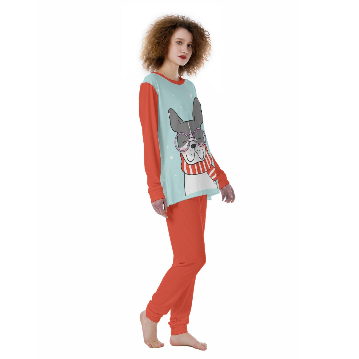 French Bulldog Lover Storm All Over Print Women's Pajamas Perfect Gift Idea