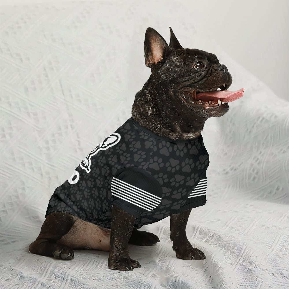 French Bulldog Ollie Personalized Wool Sweater For Frenchies Warm Dog Outfit