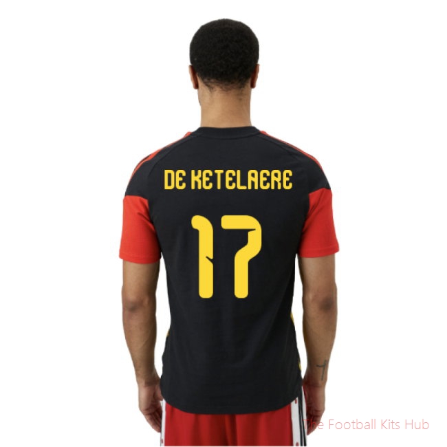 2026-2027 Belgium Training Tee (Black) (De Ketelaere 17)