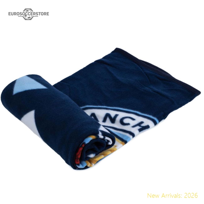 Authentic Manchester City Fc Particle Fleece Blanket - Premium