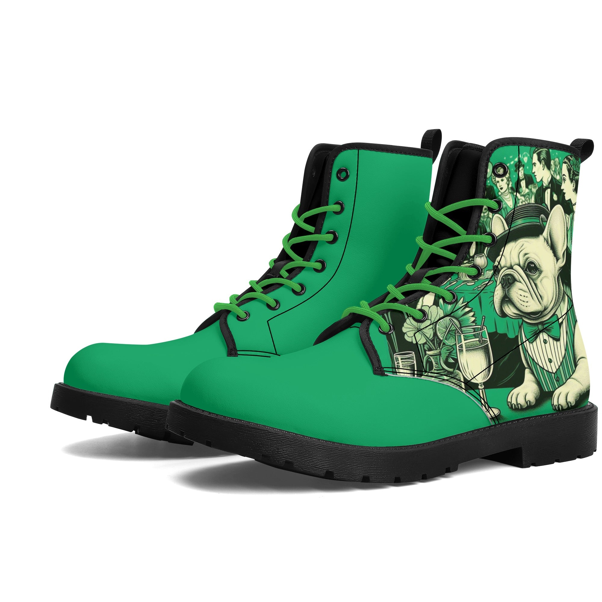 French Bulldog Gracie Leather Boots Useful Frenchie Gear