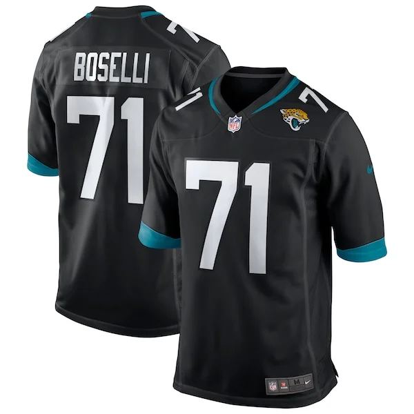 None Tony Boselli Game Jersey - Black | NFL Player Jersey | NFL Footba