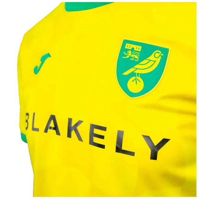 Authentic 2024-2025 Norwich Home Shirt Comfortable Wear