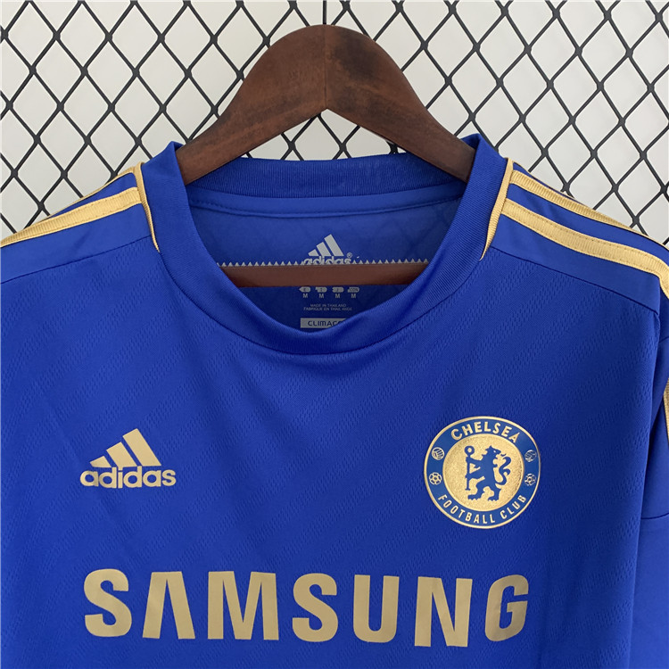 Premium Quality Chelsea 1213 Home Retro Football Shirt - Long Sleeve