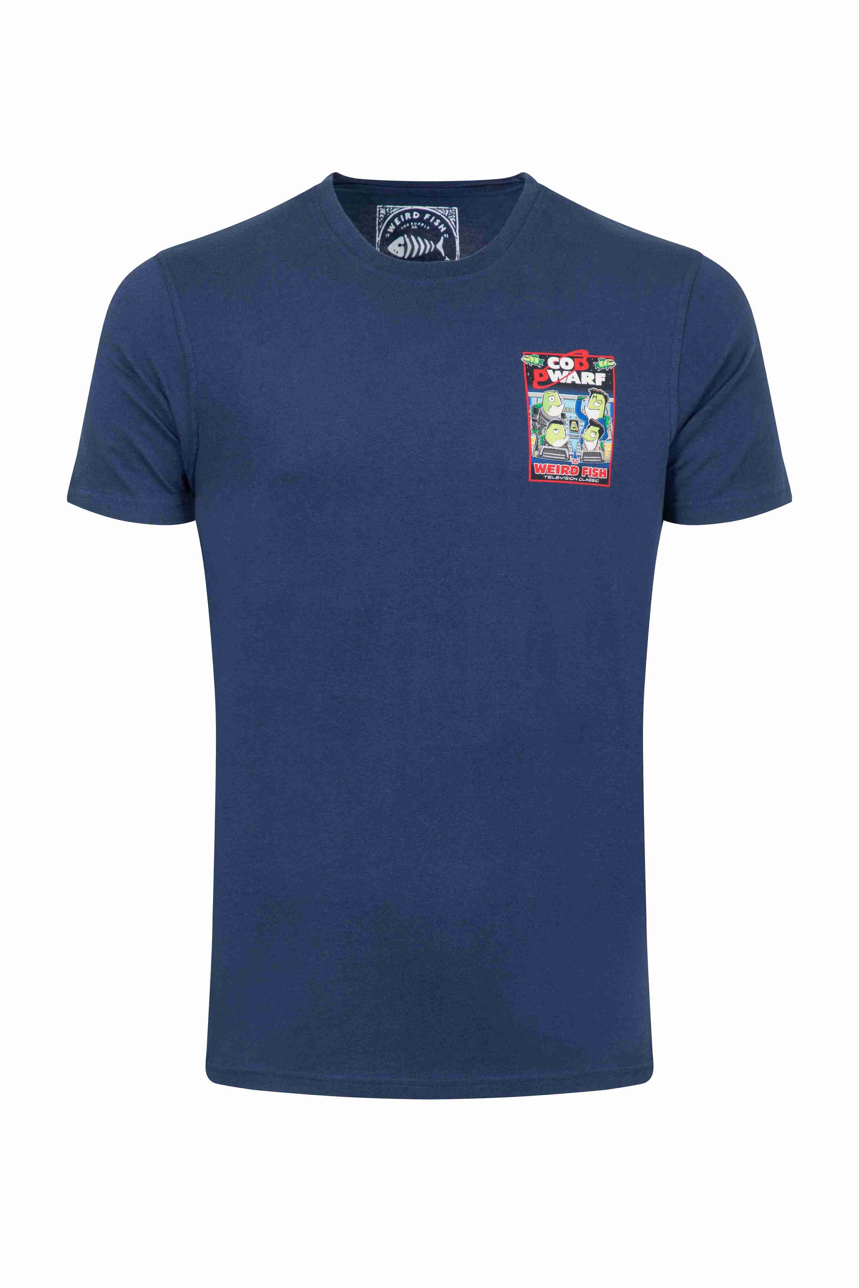 Cod Dwarf Back Print Artist T-Shirt Dark Blue