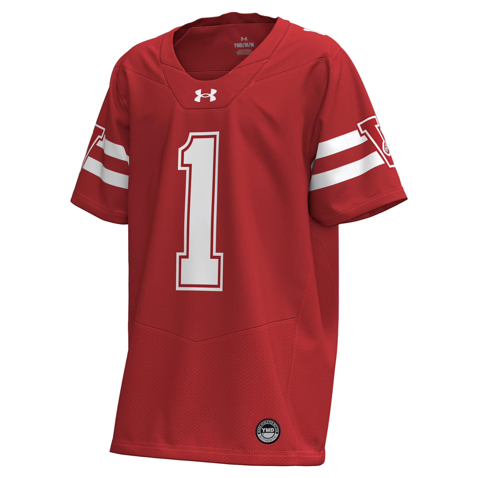 #1 Wisconsin Badgers Under Armour Youth 1980 Throwback Home Replica Game Jersey - Red