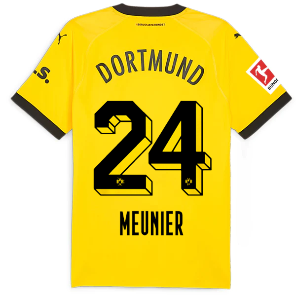 Borussia Dortmund Patch 2023-2024 Bun Home Jersey – Authentic Shirt